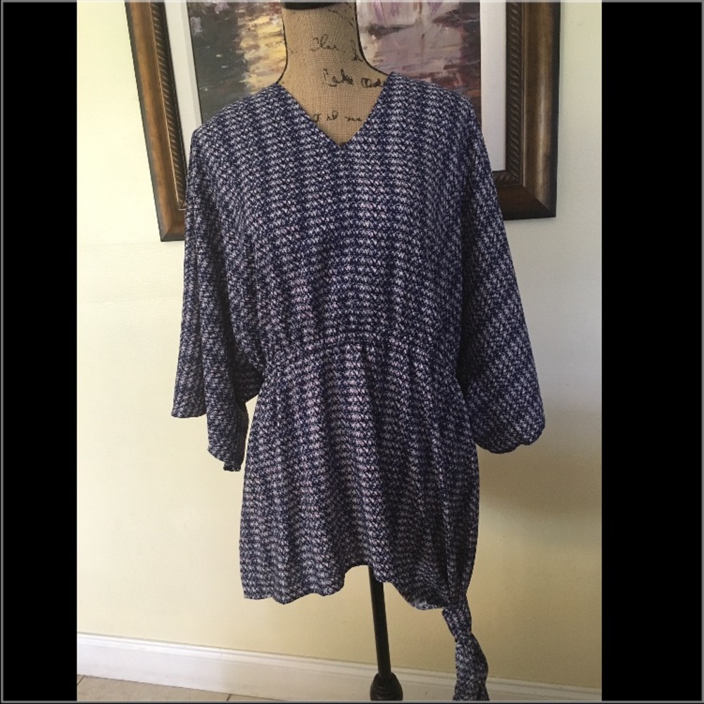 Harper & Liv Asymmetrical Plus Size Top